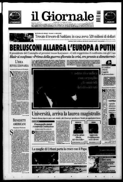 Il giornale : quotidiano del mattino